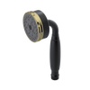 Rubinet 3 Function Hand Held Shower Only Matt Black