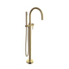 Baril Floor-mounted tub filler with hand shower