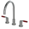 Rubinet Widespread Kitchen Set Satin Nickel