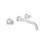 Baril Two handles wall-mounted lavatory faucet, drain not included