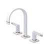 Rubinet Widespread Lav. Set. (less drain) Matt White