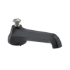 Rubinet Tub Filler Spout Deck Mount Matt Black