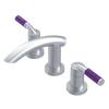 Rubinet Widespread Lav. Set. (less drain) Satin Chrome