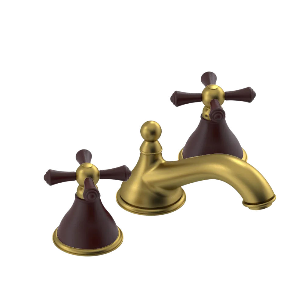 Rubinet Widespread Lav. Set. (less drain) Antique Brass Matt