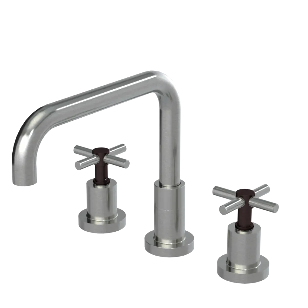 Rubinet Widespread Kitchen Set Satin Nickel