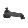 Rubinet Tub Filler Spout Deck Mount Matt Black