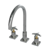 Rubinet Widespread Kitchen Set Satin Nickel