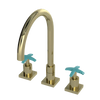 Rubinet Widespread Kitchen Set Gold