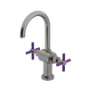 Rubinet Single Hole Dual Handle Lav. Set with LaSalle Spout (less drain) Polished Nickel