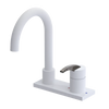 Rubinet 4" Centre Single Control Lav. Set. (less drain) Matt White