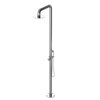 Rubinet Pressure Balance Outdoor Shower with Hand Held Shower & 10" Shower Head - 304 Stainless Steel Polished Nickel