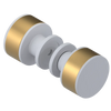 Rubinet Shower Door Knob (set) Matt White