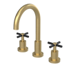 Rubinet Widespread Kitchen Set with LaSalle Spout Satin Brass
