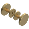 Rubinet Shower Door Knob (set) Satin Brass
