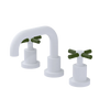 Rubinet Widespread Lav. Set. (less drain) Matt White
