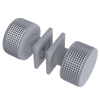 Rubinet Shower Door Knob (set) Matt White