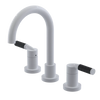 Rubinet Widespread Lav. Set. (less drain) White