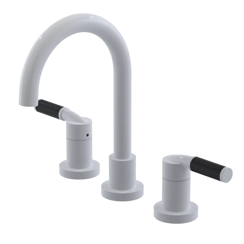 Rubinet Widespread Lav. Set. (less drain) White
