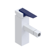 Rubinet Single Control Bidet Fitting (less drain) White