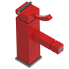 Rubinet Single Control Bidet Fitting (less drain) Red