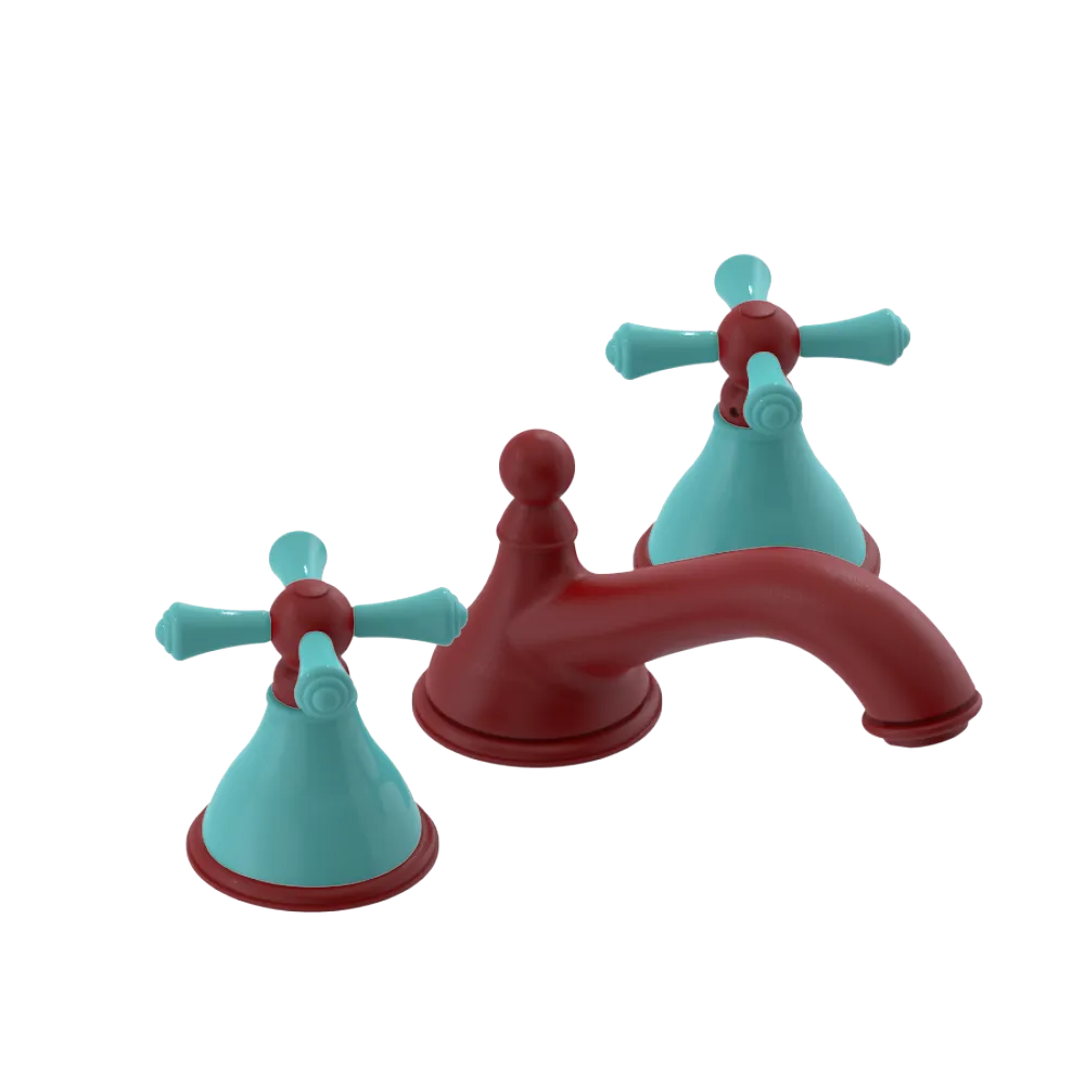 Rubinet Widespread Lav. Set. (less drain) Maroon