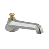 Rubinet Tub Filler Spout Deck Mount Satin Nickel