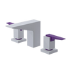 Rubinet Widespread Lav. Set. (less drain) White
