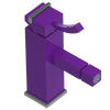 Rubinet Single Control Bidet Fitting (less drain) Purple Haze