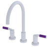 Rubinet Widespread Kitchen Set Matt White