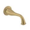 Rubinet Tub Filler Spout Wall Mount Satin Gold