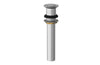 Push To Close Drain with NO Overflow 3-517 – Polished Chrome