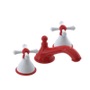 Rubinet Widespread Lav. Set. (less drain) Red