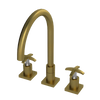 Rubinet Widespread Kitchen Set Antique Brass Matt