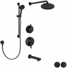 Hansgrohe Vernis Thermostatic Shower Kit with Non-Diverter Tub Spout – Round Design