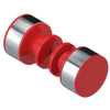 Rubinet Shower Door Knob (set) Red