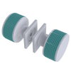 Rubinet Shower Door Knob (set) White