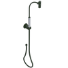 Rubinet Hand Held Shower Bidet with Extended Reach & Dual Function Spray Including Wall Bracket with Supply & Hose (Round) Green Envy