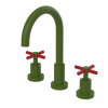 Rubinet Widespread Kitchen Set with LaSalle Spout Green Envy