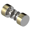 Rubinet Shower Door Knob (set) Polished Nickel