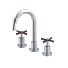 Rubinet Widespread Lav. Set. (less drain) Satin Chrome