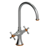 Rubinet Two Handle Single Hole Kitchen Set Satin Nickel
