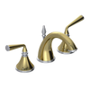 Rubinet Widespread Lav. Set. (less drain) Natural Brass