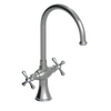 Rubinet Two Handle Single Hole Kitchen Set Satin Nickel