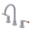 Rubinet Widespread Lav set (less drain) White