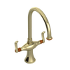Rubinet Two Handle Single Hole Kitchen Set Gold