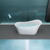 Hiheel One-Piece Freestanding Bathtub 67" - Golzar Home