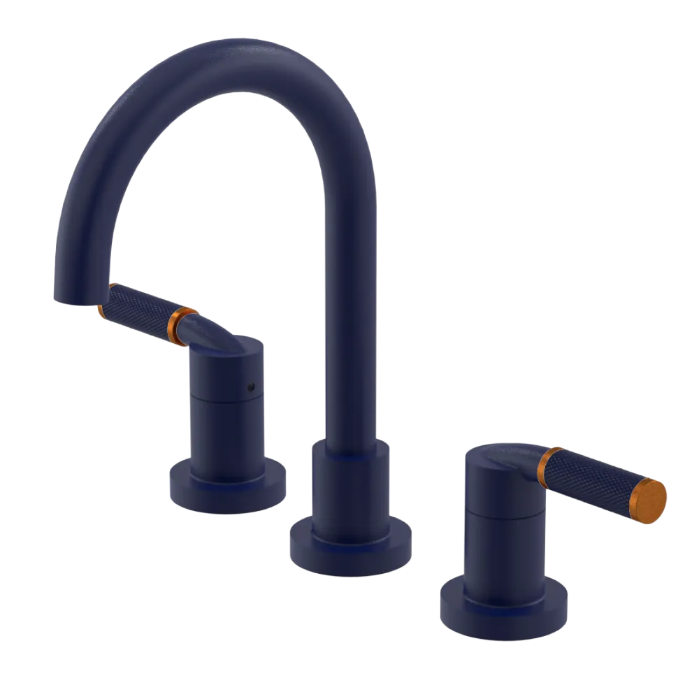 Rubinet Widespread Lav. Set. (less drain) Midnight Blue