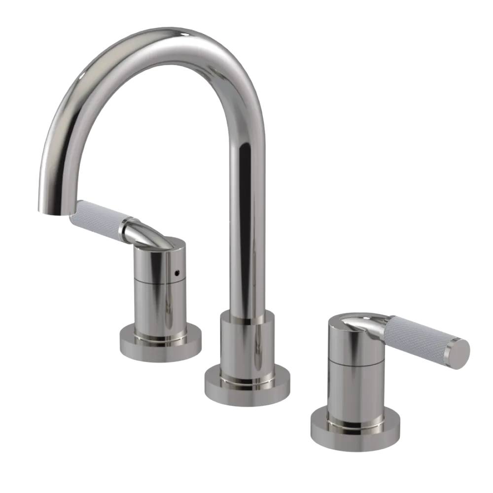 Rubinet Widespread Lav. Set. (less drain) Polished Nickel