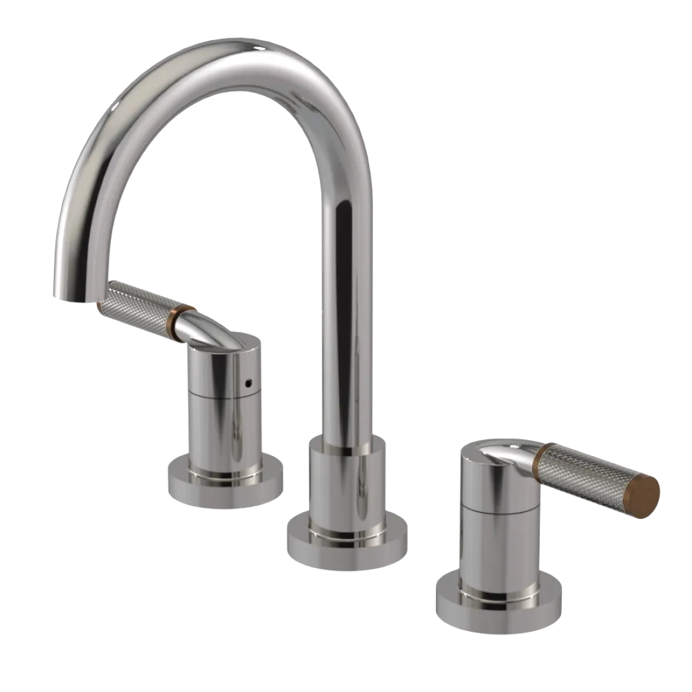 Rubinet Widespread Lav. Set. (less drain) Polished Nickel