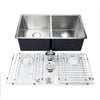 33" X 19" Kitchen Sink-Double Bowls - Golzar Home